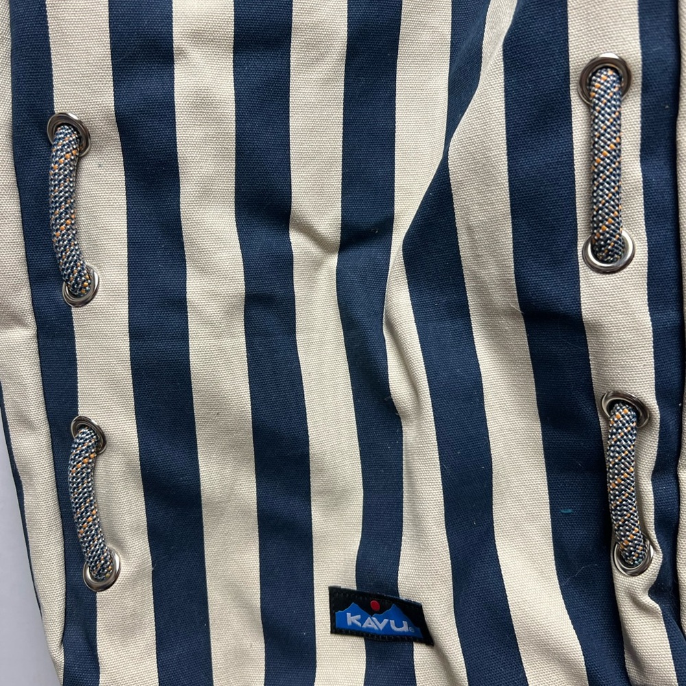 Striped Canvas Tote Bag